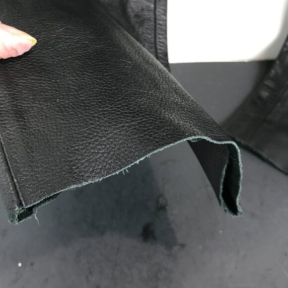 Mens Classic Leather Gear, black leather Pants Size 34 - Picture 3 of 8